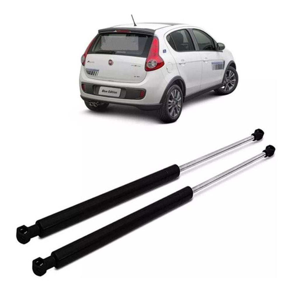 Kit Par Amortecedor Pistão Tampa Traseira Porta Malas Fiat Palio 2012 2013 2014 2015 2016 2017 2018 2019 2020
