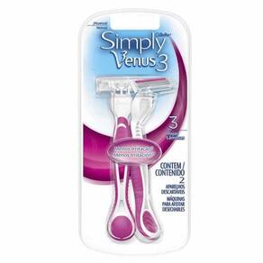 Aparelho De Depilar Gillette Simply Vênus 3 Com 2 Unidade