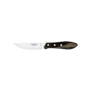 Faca para Churrasco Jumbo Tramontina com Lâmina em Aço Inox e Cabo de Madeira Polywood Castanho 5" Tramontina