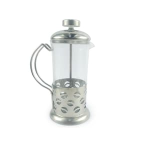 Cafeteira Prença Francesa Cremeira 600ml De Vidro e Aço Inox Para Café Chá Livon Coffee Luxo
