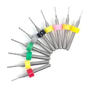 Kit 10 Brocas Fresas Topo Raiadas Tupia Cnc Micro Retifica
