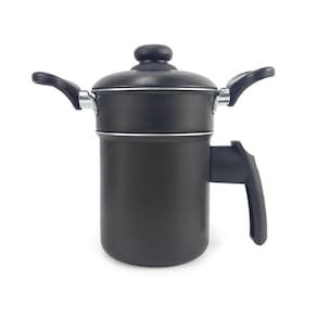 Panela Cuscuzeiro Alumínio Alça Baquelite Preto