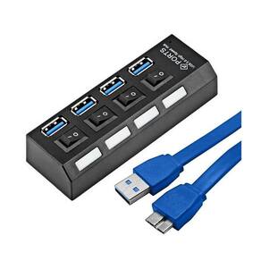 Hub 4 Portas Usb 3.0 C/ Chave E Led