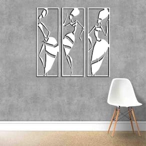 Quadro Decorativo Africanas Vazado - Mdf 3Mm 003