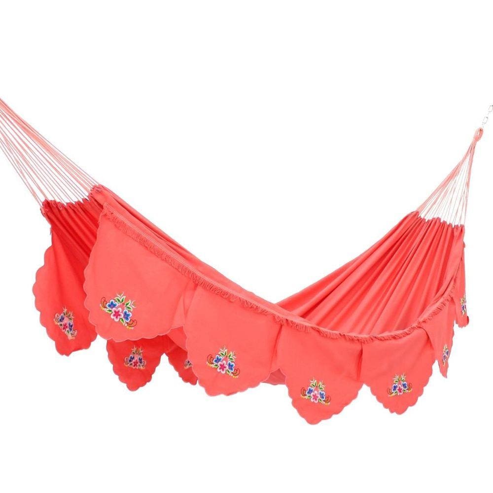 Rede De Dormir Sol A Sol Luxo Salmon