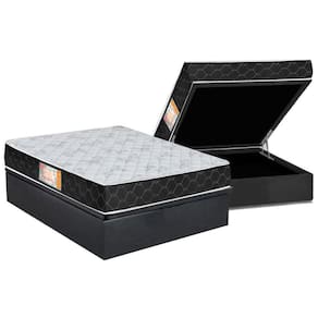 Colchão Castor Espuma D23 Sleep Max+Cama Baú Casal 138