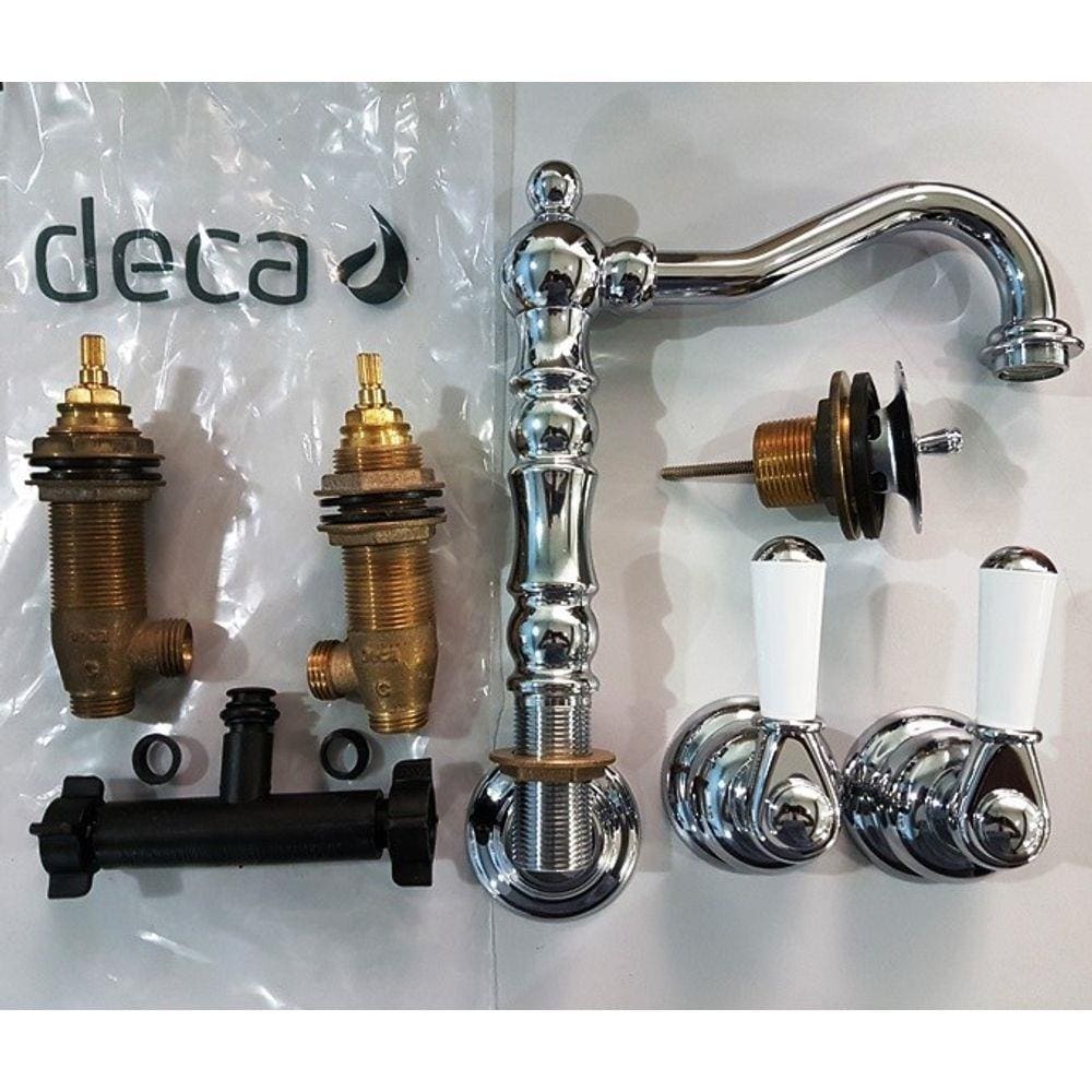 Misturador Deca Lavatório Belle Epoque Tifany Cromado Bica Old Fashion - 1877C55