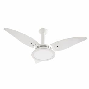 Ventilador magnes branco 220v ventidelta com lustre led emi