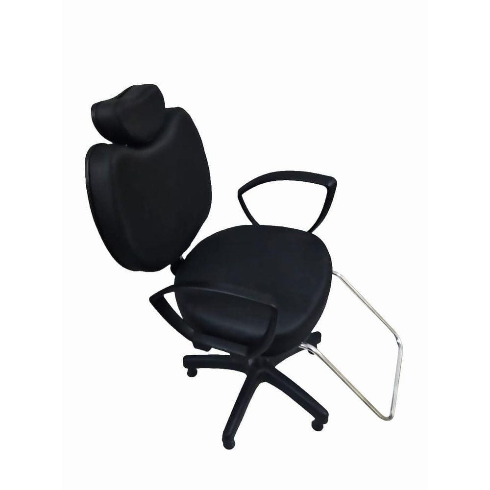 Cadeira Poltrona Para Salão Cabeleireiro Preto 90X50X50CM