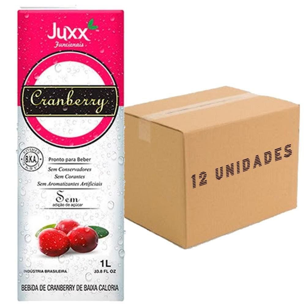 Kit 12X Suco De Cranberry Zero Juxx 1 Litro