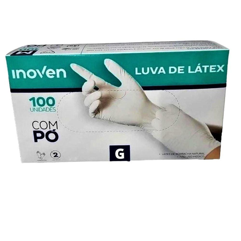 Luva Látex Procedimento Descartável G Caixa Com 100 Un