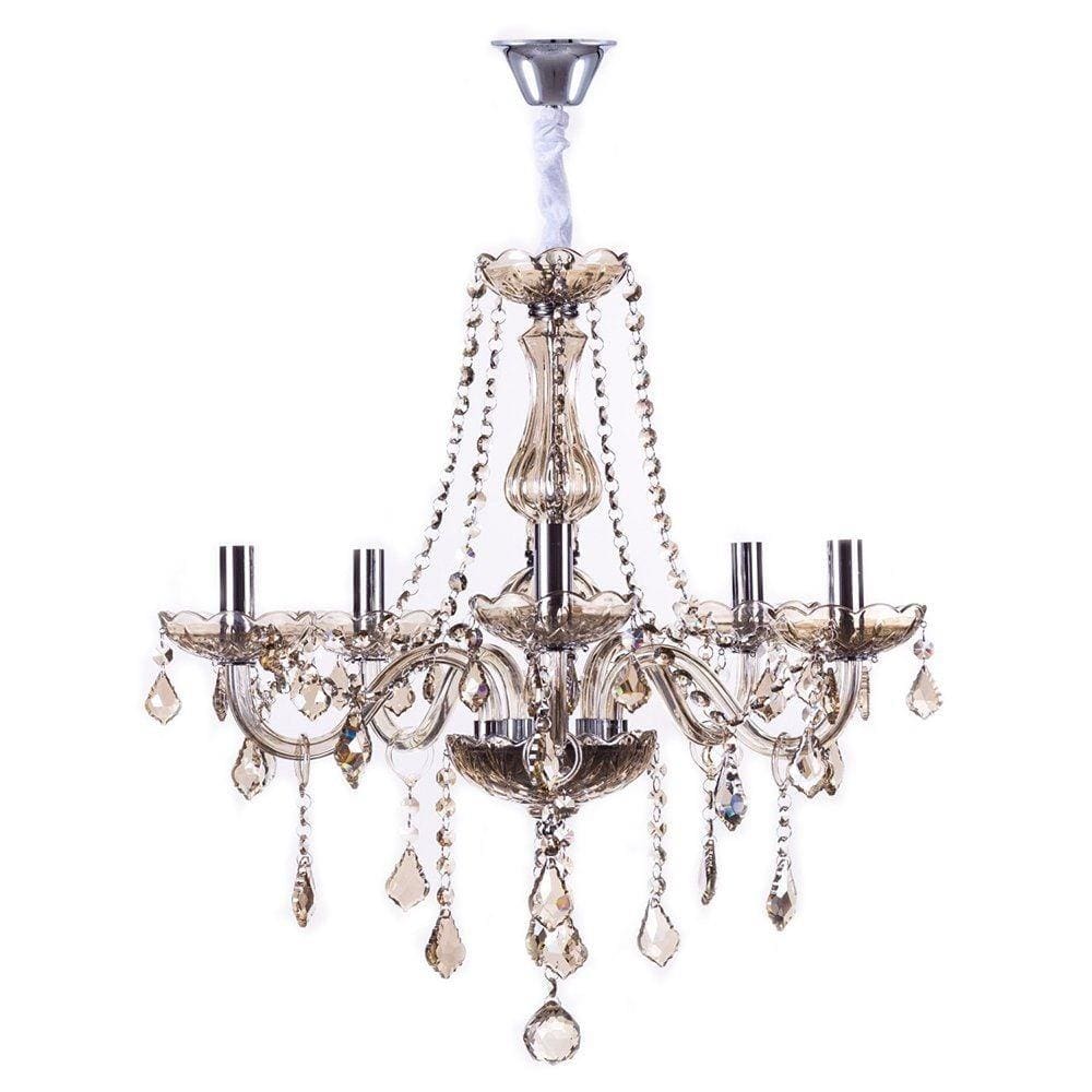Lustre Maria Thereza para 5 Lâmpadas - Champagne