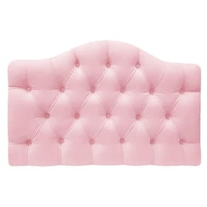Cabeceira Suspensa Imperatriz 140 Cm Casal Suede Rosa Bebê