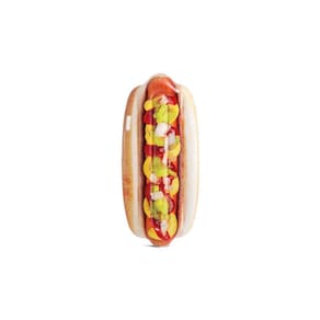 Colchão Inflável Hotdog Intex Boia Para Piscina Pvc 180Cm