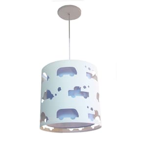 Luminária infantil carrinhos