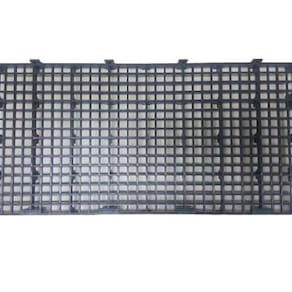 Kit 40 Pisos Plástico Preto Estrado 50X25Cm
