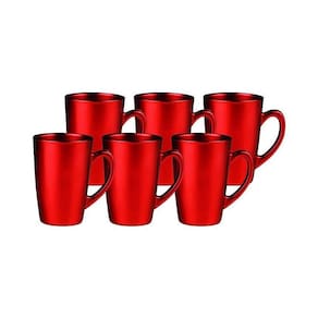 Jogo 6 Canecas Cappuccino Vermelha Cusco Hauskraft 200ml