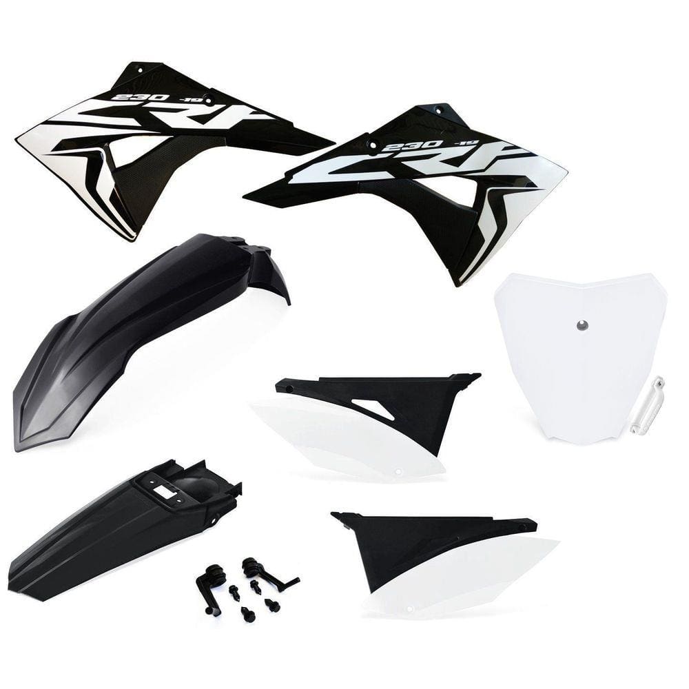 Kit Plástico Biker Elite Adesivos c/ Number Plate Next Crf 230