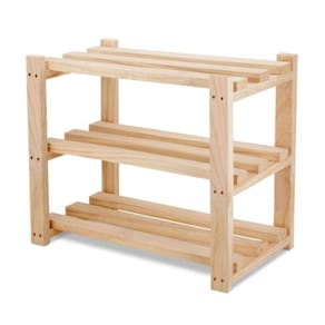 Sapateira com Três Prateleiras de Madeira 60cm Real Seda