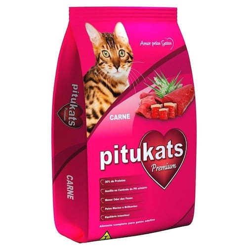 Ração Pitukats Carne, Gatos Adultos, 25kg Menor preço em Ração Pitukats Carne, Gatos Adultos, 25kg
