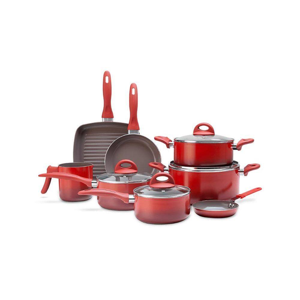 Jogo de 8 Peças Panelas Antiaderente Ceramic Life Magnólia - Brinox