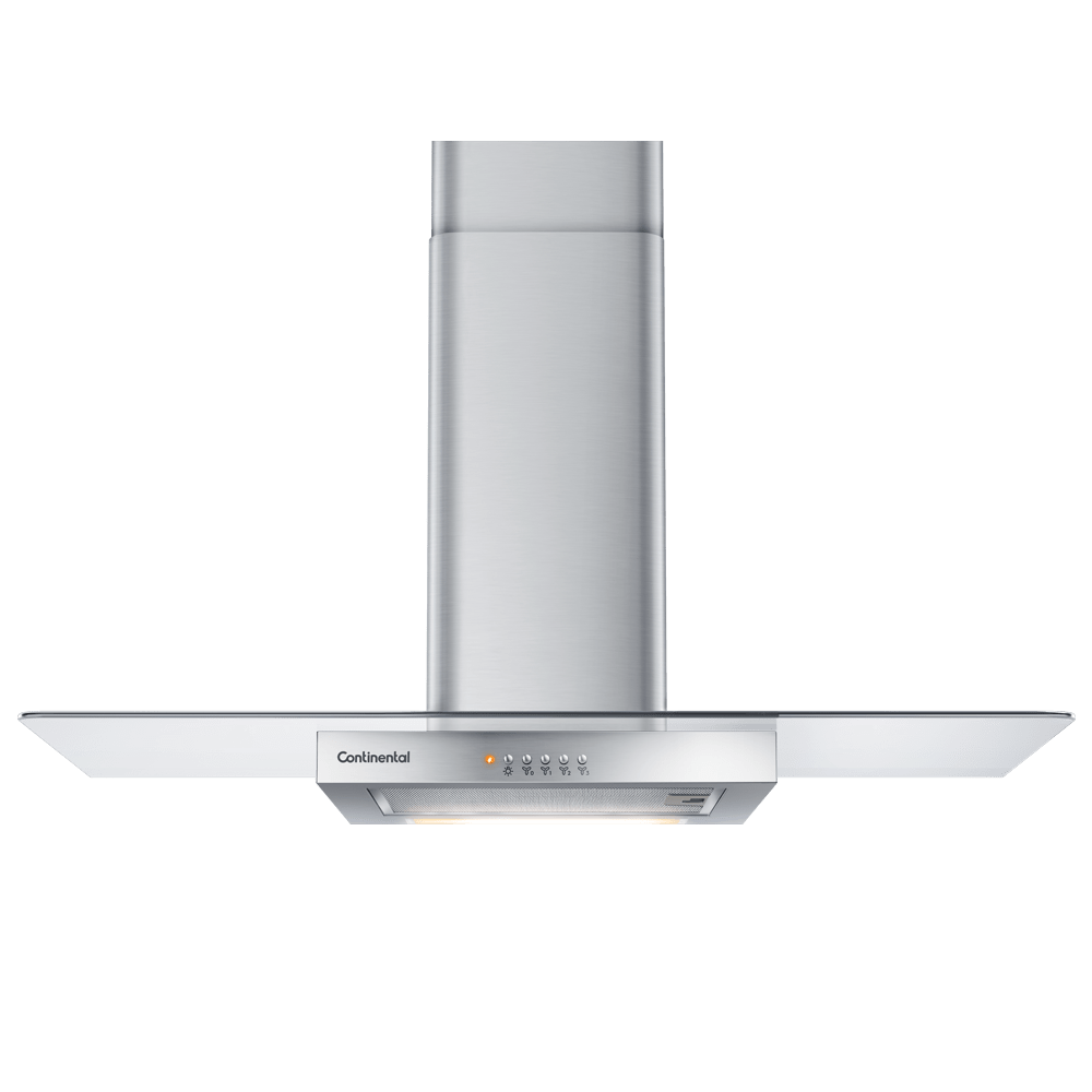 Coifa de parede Continental 90cm Inox com Vidro (CC9VX) - Coifa de Parede Continental Inox com Vidro