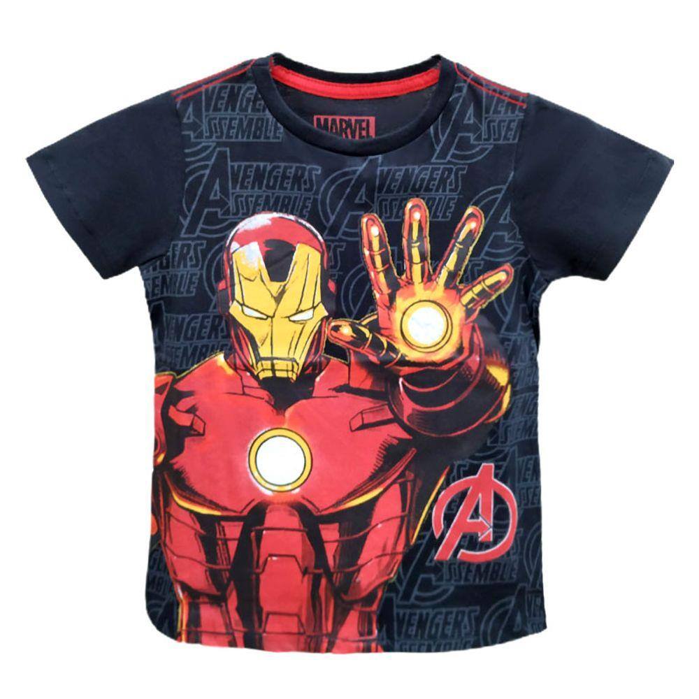 camiseta infantil do homem de ferro