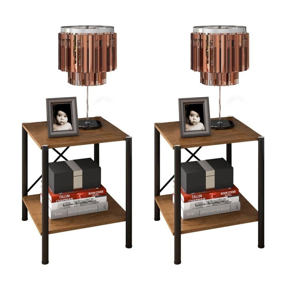 Jogo Mesas de Cabeceira Vintage Athelstan