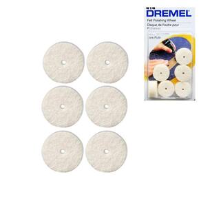 Disco De Feltro 1/2 Para Polir 6Un Micro Retífica 414 Dremel
