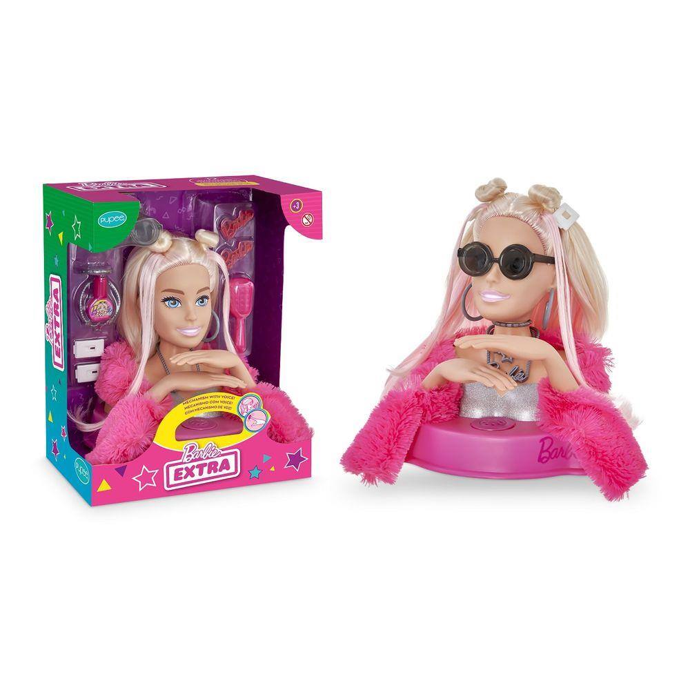 Barbie Busto Maquiagem Sparkle com Maquiagem Salão - Mattel