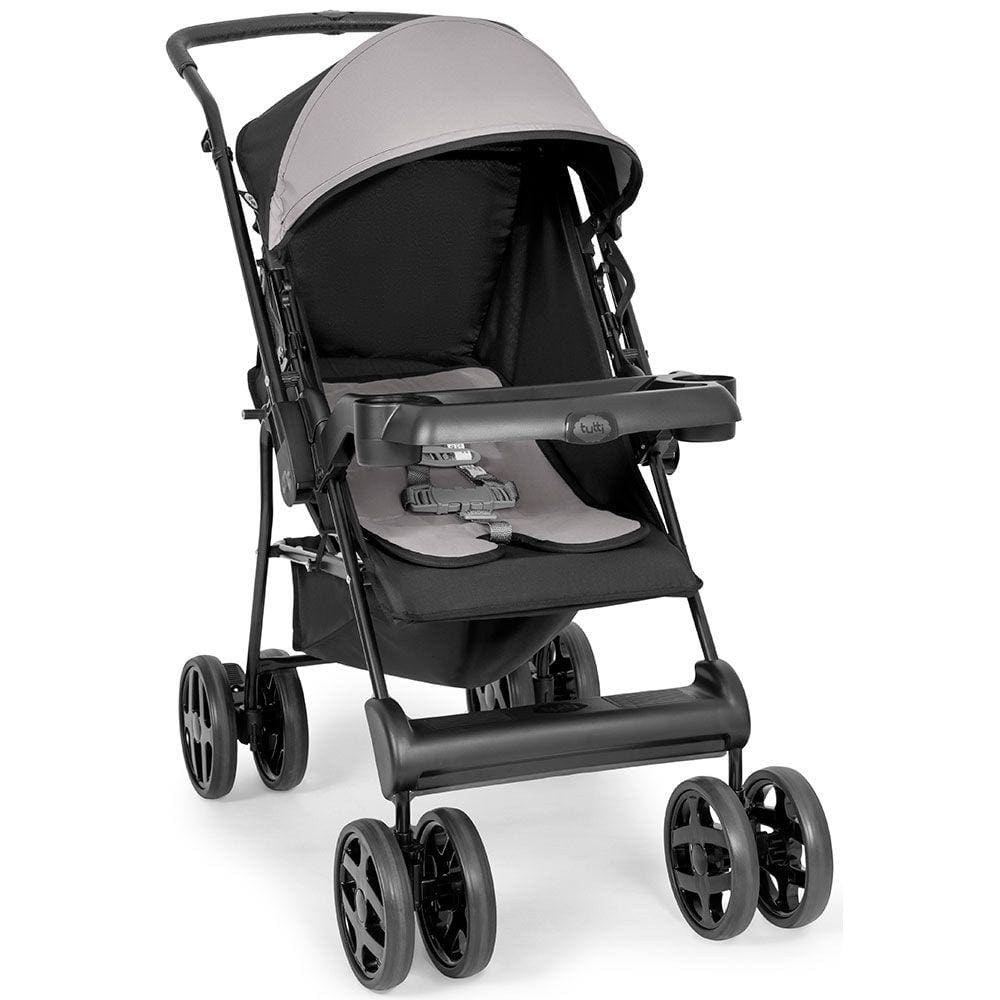 Carrinho de Bebê Solare Tutti Baby Regulável Múltiplas Posições até 15kg Preto