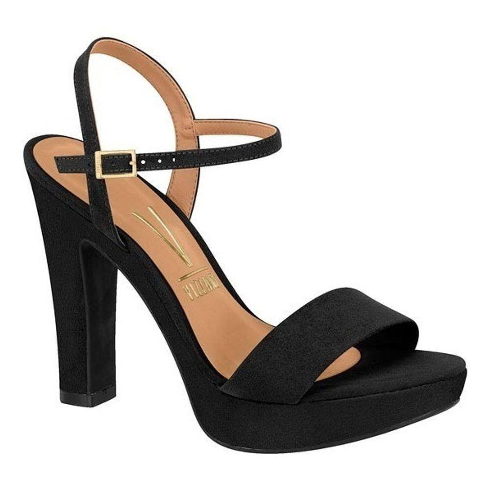 Sandalia salto grosso meia pata | Casas Bahia