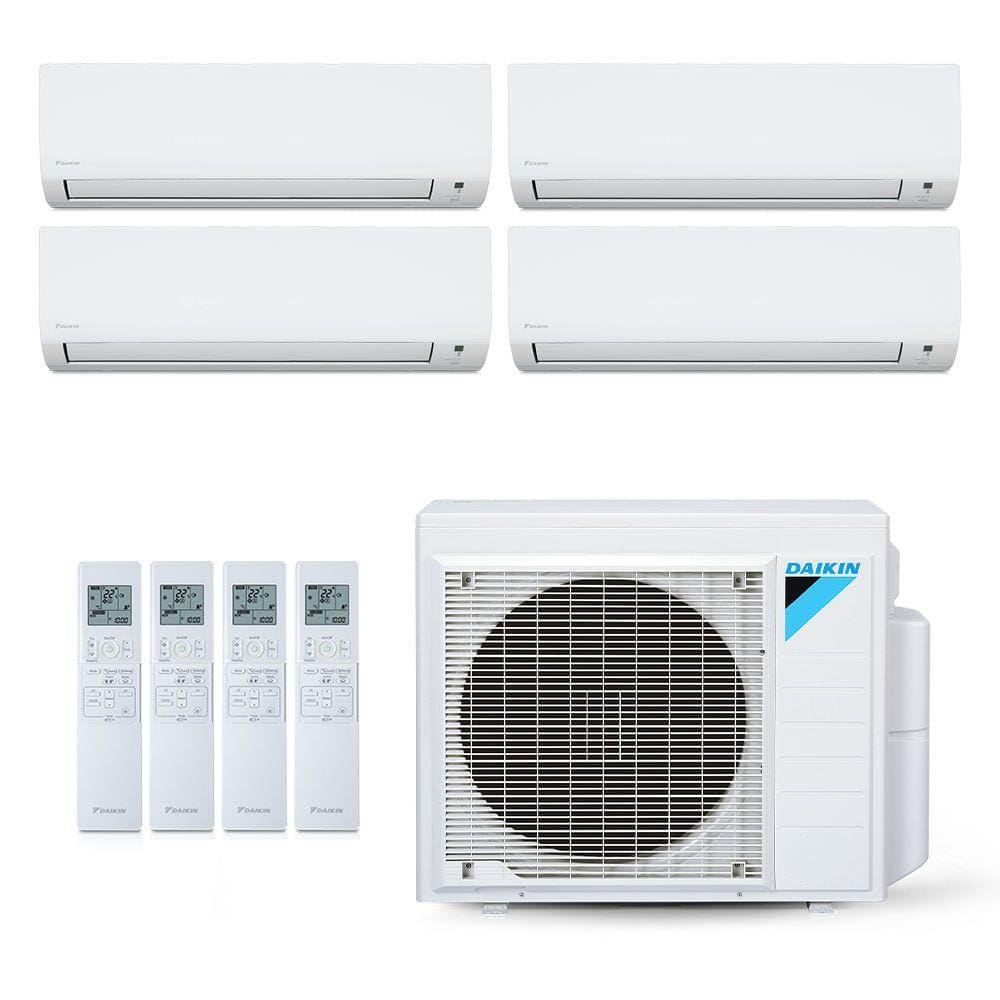 Ar-Condicionado Multi Split Inverter Daikin 34.000 BTUs (3x Evap HW 9.000 + 1x Evap HW 24.000) Quente/Frio 220V