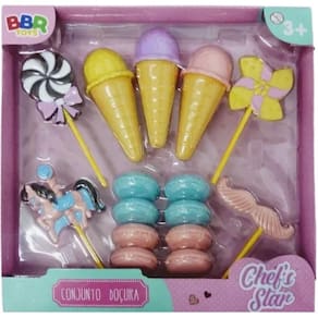 Brinquedo Infantil Conjunto Doçura Chef`s Star - BBR Toys