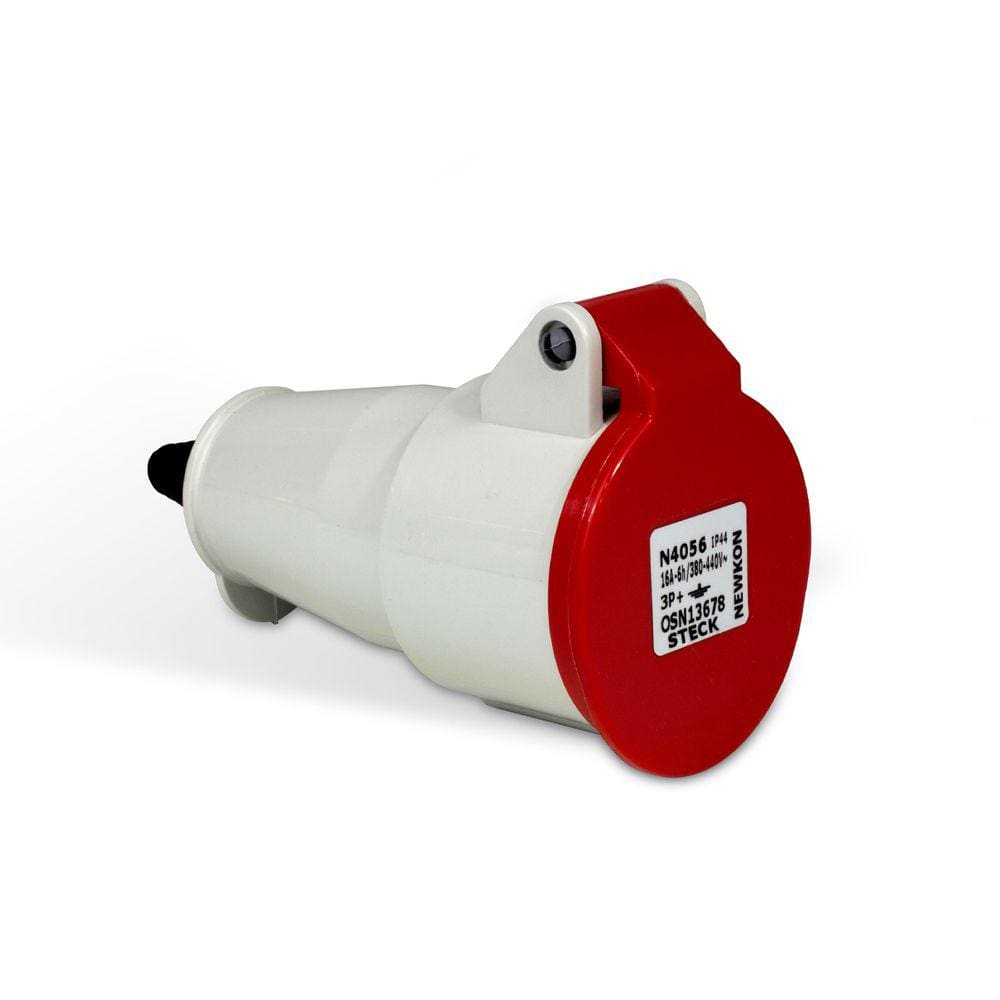 Acoplamento 3P+T 16A IP44 380/440V Vermelho Steck