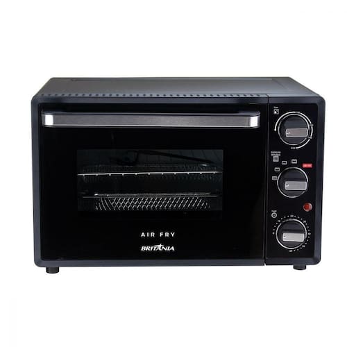 imagem-Forno Elétrico Britânia Air Fry Preto Esmaltado 25L 220V