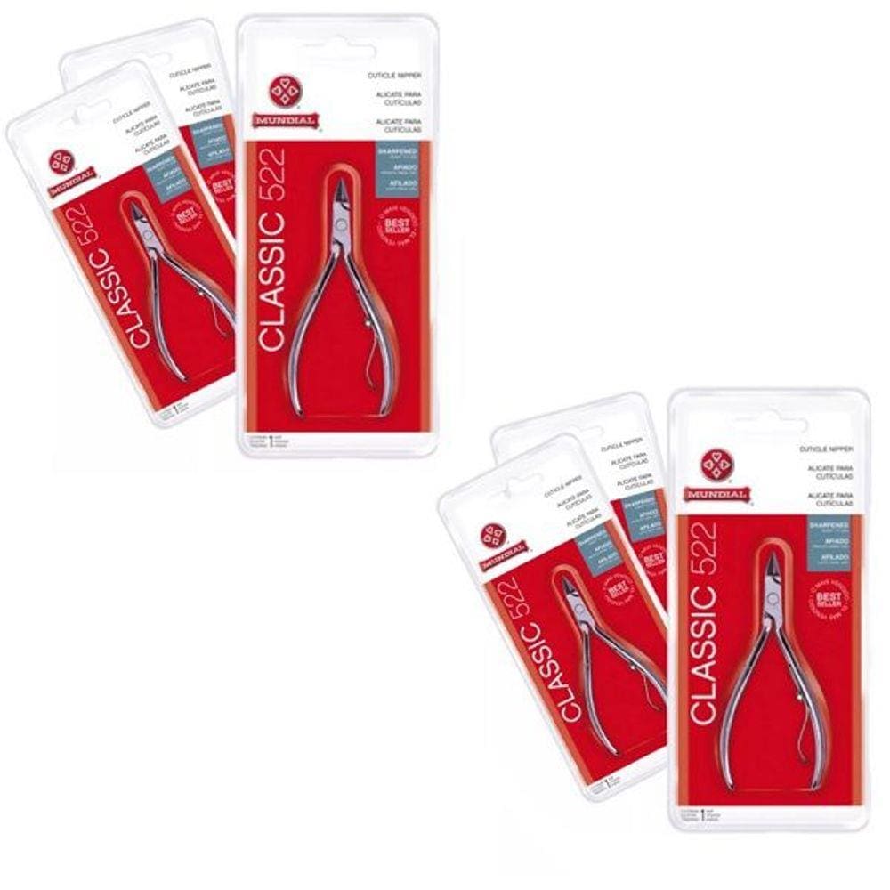 Kit 6 Alicate de Cuticula Mundial 522-C
