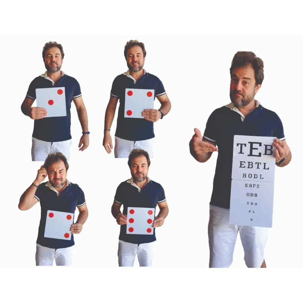 Dado  Dinamite Deluxe PVC   - Dado da Ilusão para palco com teste de visão B+