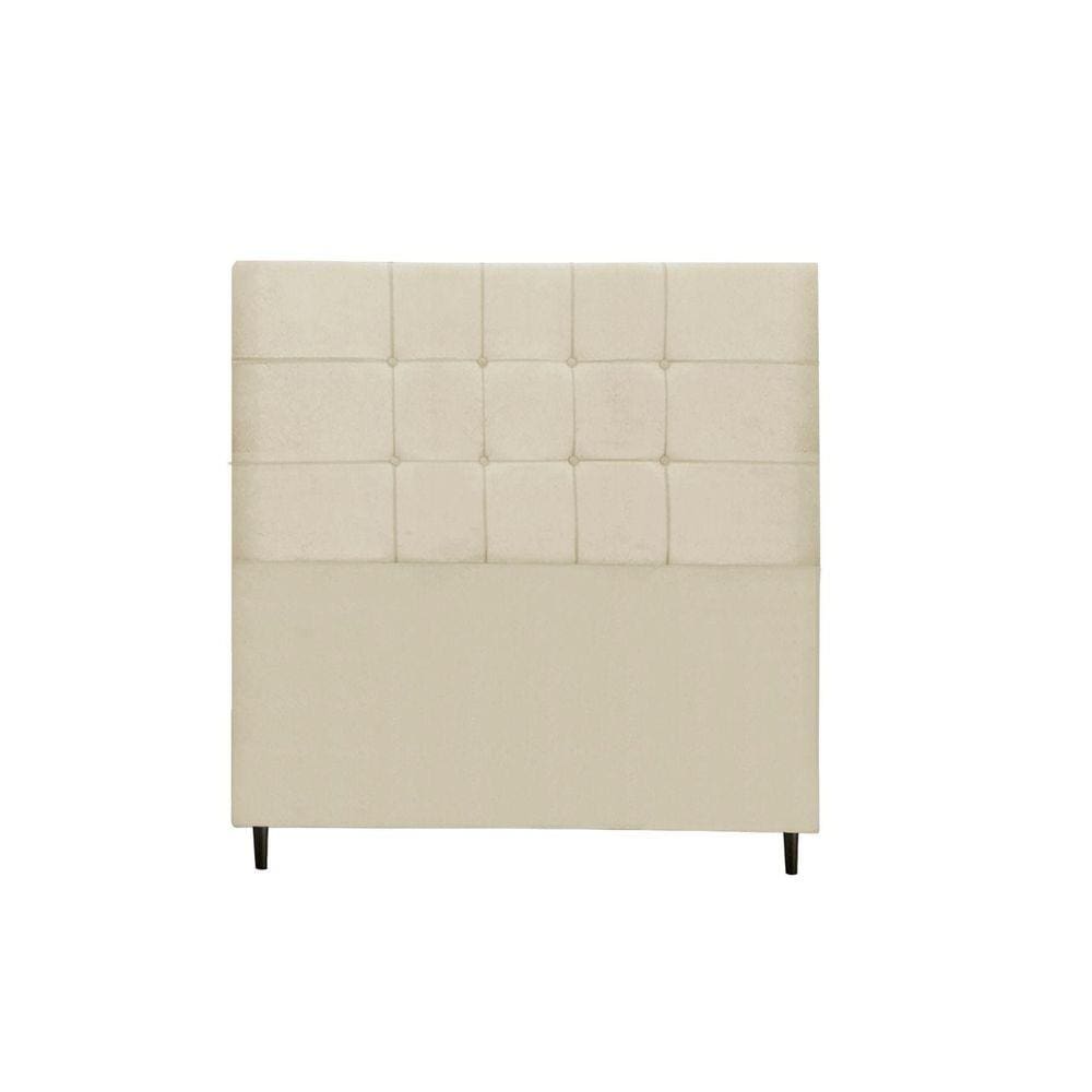 Cabeceira Solteiro Jbe Barcelona 94cm Bege Para Cama Box Decoração Quarto