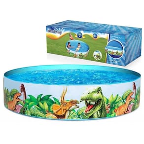 Piscina Inflável Infantil Dinossauro 2.44M X46Cm 2074 Litros