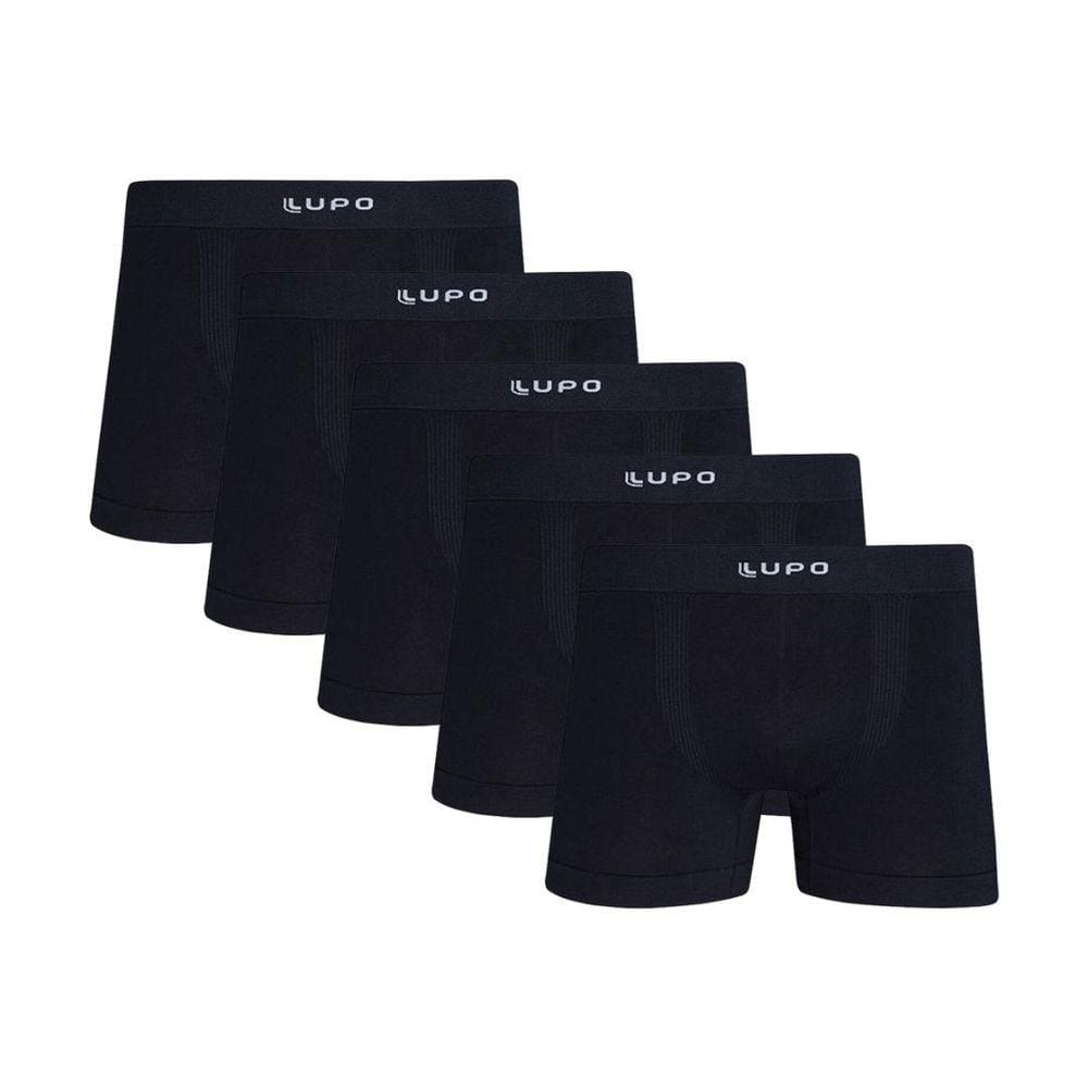 Kit Com 10 Cuecas Boxer Micromodal Lupo 661-001