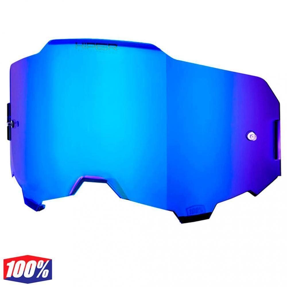 Lente 100% Armega Hiper Espelhada Azul