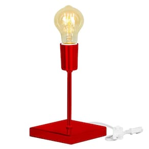 Luminária de Mesa Abajur Vintage Cereja Metálico