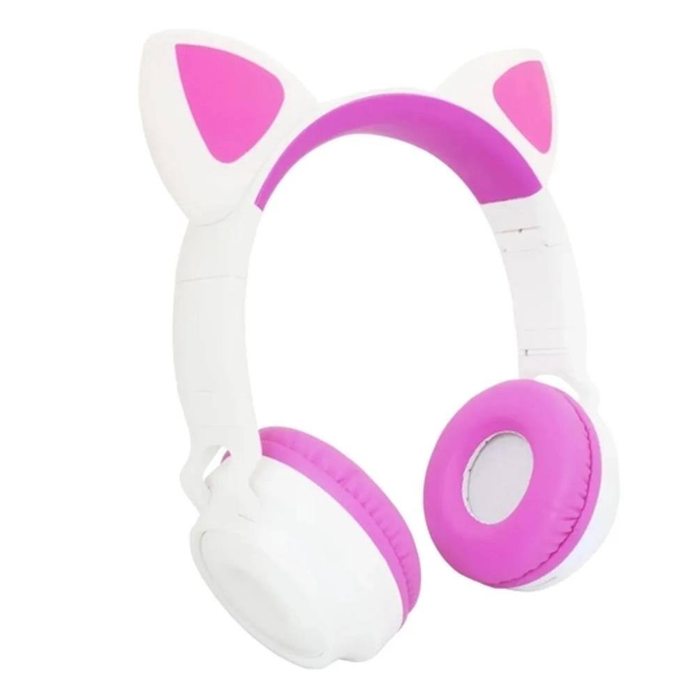 Fone de Ouvido HF Orelha Gatinho Sem Fio - BRANCO | Casas Bahia