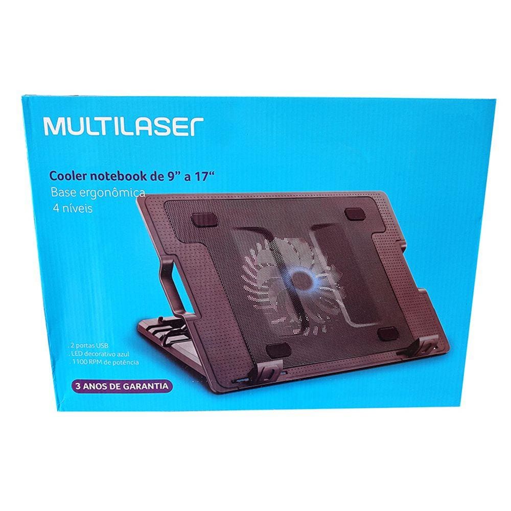 Base Suporte Notebook Multilaser Gamer Cooler Led Ac292 Loi | Casas Bahia