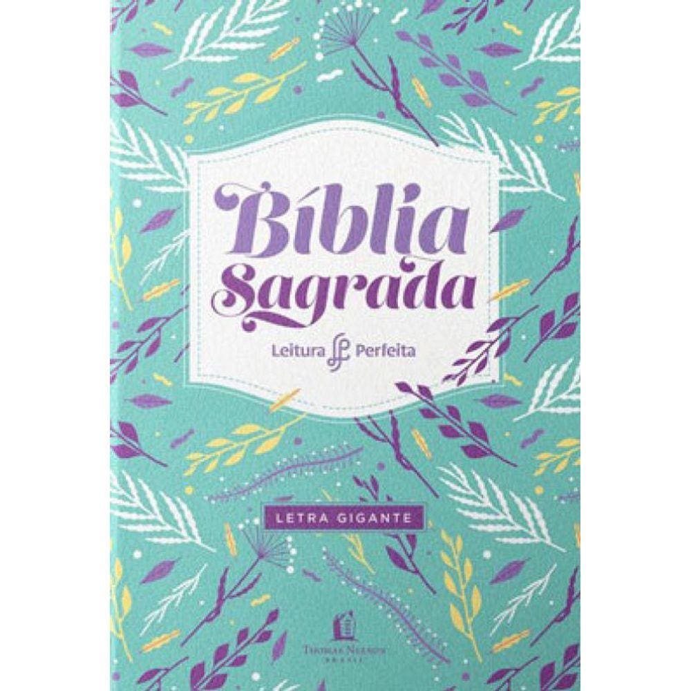 Bíblia Nvi, Couro Soft, Flores, Letra Gigante, Leitura Perfeita
