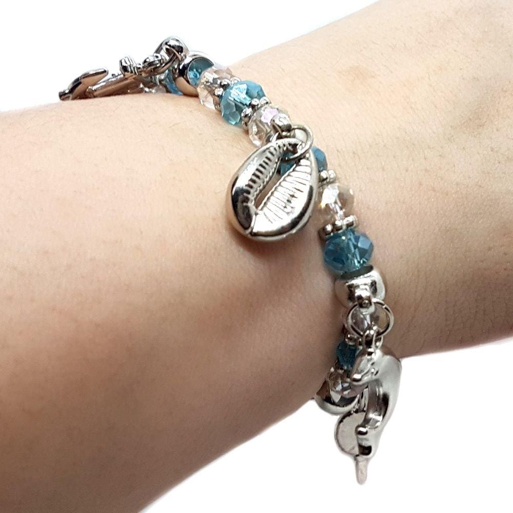 Pulseira Feminina de Iemanjá Rainha do Mar Orixá Ajustável