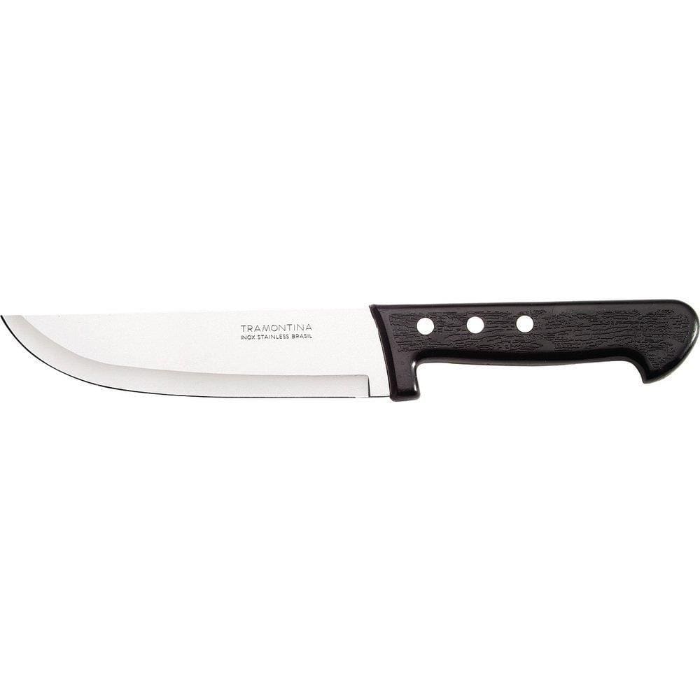 Faca Cozinha Inox 8” Cabo Preto Emb. c/ 12 Un. - Tramontina