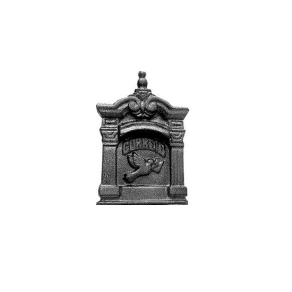 Caixa de Correio Igreja Pequena Colonial Prata Muro