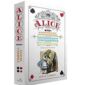 Box Alice No País Das Maravilhas E Alice Através Do Espelho + Alice Para Colorir